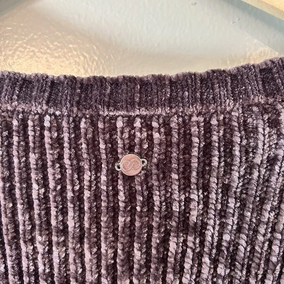 Calia Chenille Effortless Sweater Women's Large Brown Ribbed Carrie Underwood - Picture 6 of 12